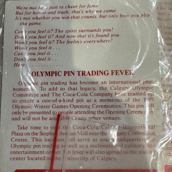 1988 VINTAGE OLYMPICS CALGARY LOT OF 2 SETS PINS COCOA COLA - Picture 2 of 7